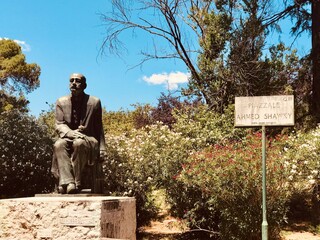 monument of ahmed shawky in rome