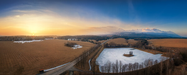 a dead tree on a heart-shaped island on the Strbsky rybnik