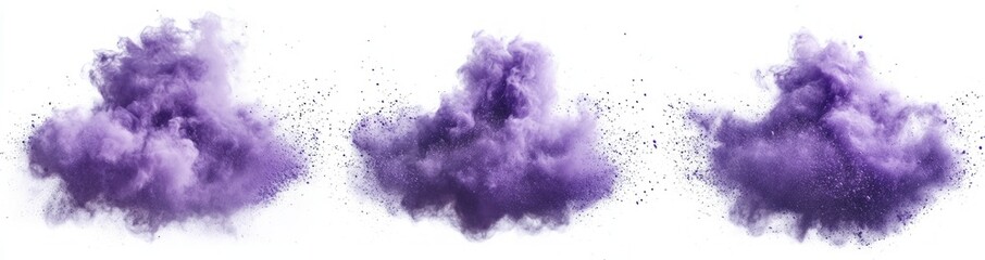 Purple Powder Explosion Abstract Art