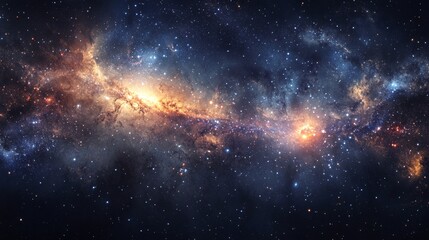 Panoramic View of Distant Galaxy in Gigapixel Quality
