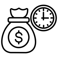 Time Is Money Icon