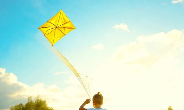 kite flying in the sky