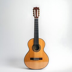 Fototapeta premium Classical guitar on a white background