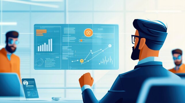 Diverse Team Collaborating in Modern Office Setting