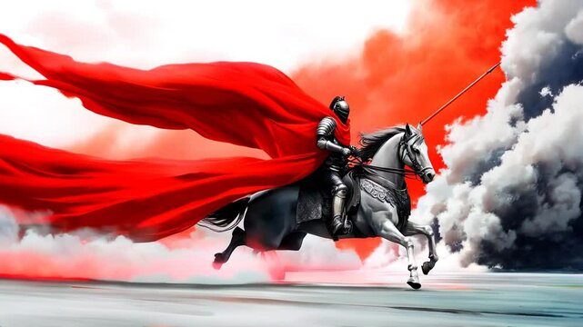 a warrior's rush,generated ai