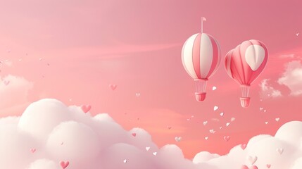 Obraz premium Love in the Clouds