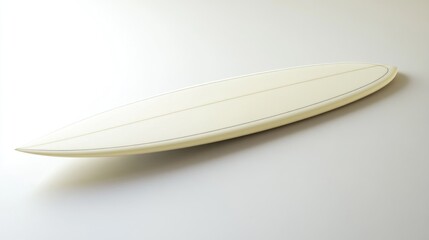 Obraz premium Handcrafted Wooden Longboard Surfboard