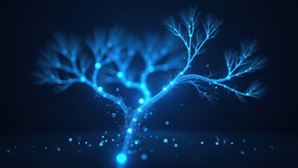 Abstract and technical visualization of natural language processing systems featuring data flows neural networks and language patterns Clean modern tech aesthetics