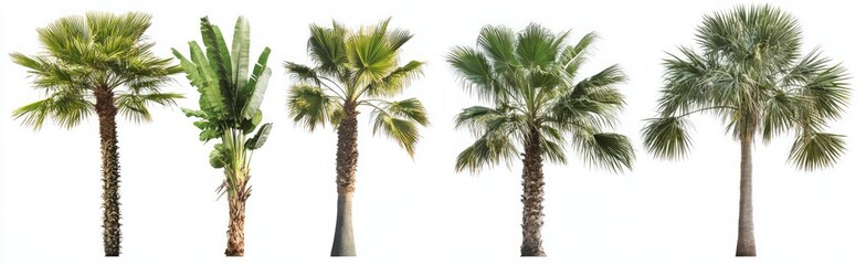 Collection of Tropical Palm Trees