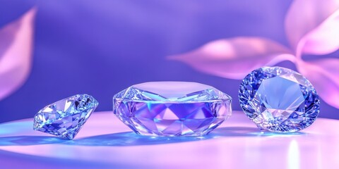 Purple and Blue Crystals