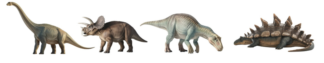 Fototapeta premium Example illustration of a plant-eating dinosaur.
