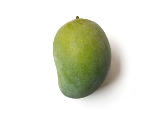 Close up of fresh mango isolated on white background