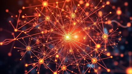 Abstract and technical visualization of natural language processing systems featuring data flows neural networks and language patterns Clean modern tech aesthetics