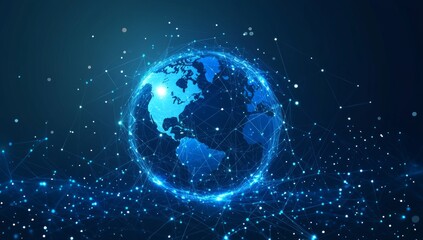 Fototapeta premium Global Network of Connections