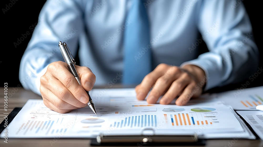 Aufkleber analyzing financial reports a deep dive into data trends and business insights for strategic decisio