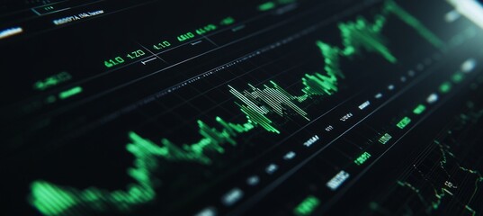 Obraz premium Dynamic Stock Market Data Visualization