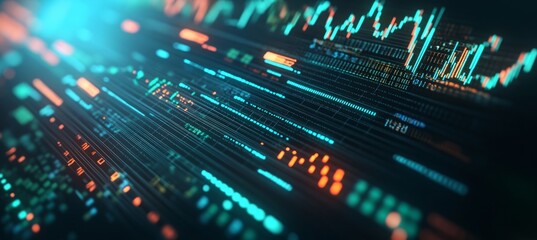 Abstract Financial Data Visualization