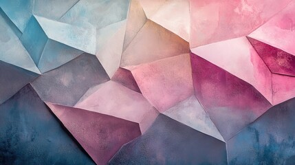 Pastel Geometric Abstract Background in Soft Colors 