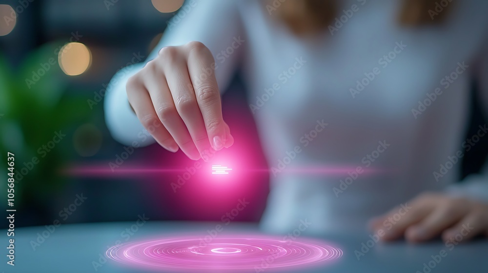 Poster exploring the intricacies of interactive technology the art of manipulating light and energy in digi