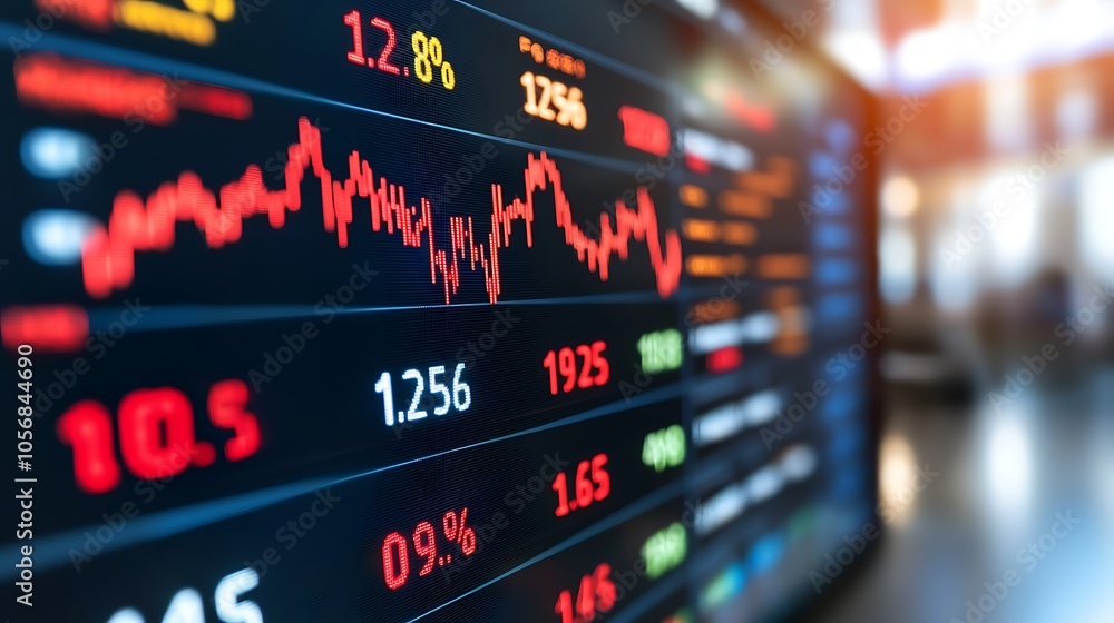 Aufkleber analyzing stock market trends understanding fluctuations and patterns in financial data visualizatio