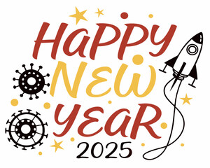 Happy new year 2025 design