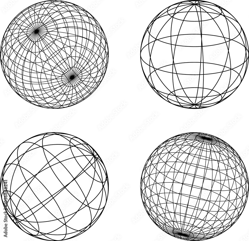 Poster wireframe lined shapes. perspective mesh, 3d grid. low poly geometric elements. retro futuristic des