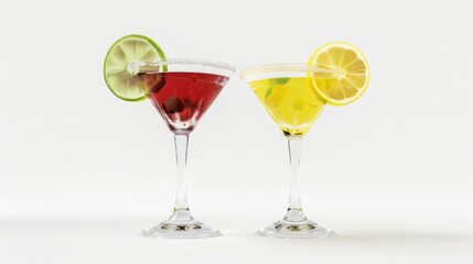 Two Martini Cocktails