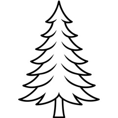 fir tree silhouette