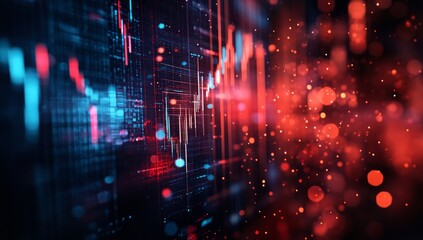 Obraz premium Dynamic Financial Data Visualization