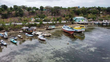 boats in the harbor