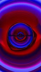 Abstract Vortex with Red and Blue Circular Gradients