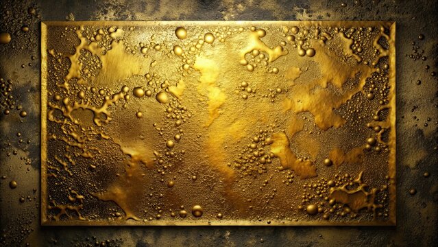 Liquid grunge texture in gold and black paint, square background , grunge, liquid, texture, gold, black, paint