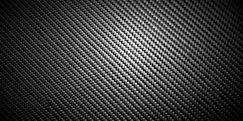 Naklejka premium Dark and sleek carbon fiber background texture for a modern and edgy look, carbon fiber, dark, black, texture, background