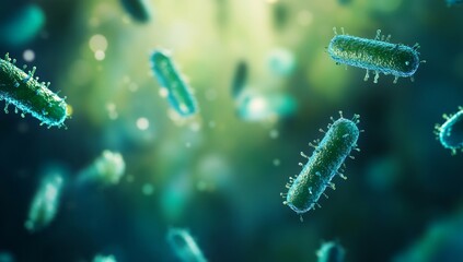 Detailed View of Bacteria