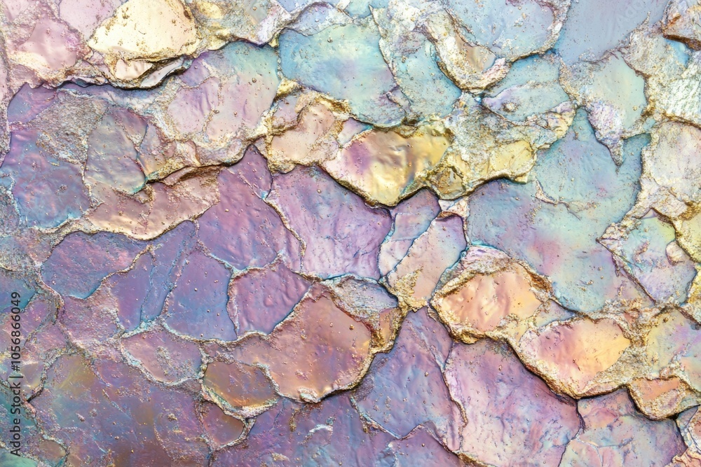 Poster close-up shot of a colorful paint texture with swirling patterns and vibrant colors