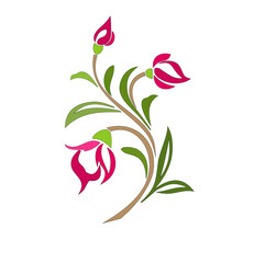 COLORFUL FLOWER MODERN ELEGANT DECORATIVE DESIGN