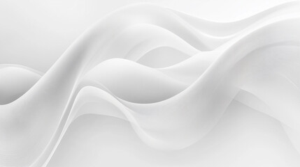 Fototapeta premium 抽象的な白の波の背景