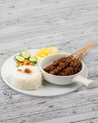 Traditional Indonesian Food - Ayam Penyet, Fried Duck, Green Sambal, Siomay Batagor, Soto Betawi, Rib Soup, Satay, Meatball
