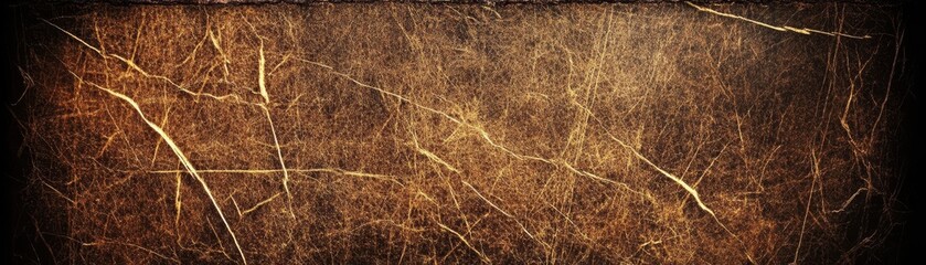 Abstract Gold and Brown Veined Texture Background