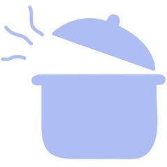 Pot icon kitchen tool element
