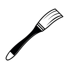 brush with paint