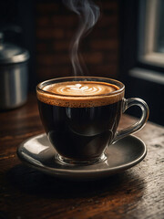 A cozy atmosphere and a cup of coffee await you.