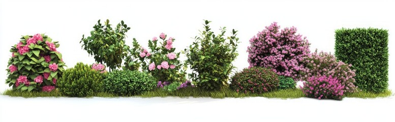Obraz premium Vibrant Garden Arrangement with Pink Flowers