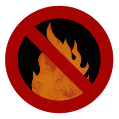 sign no fire making 