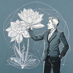 Visitors: Write about a visitor who admires the glass flower and what that reveals about them.