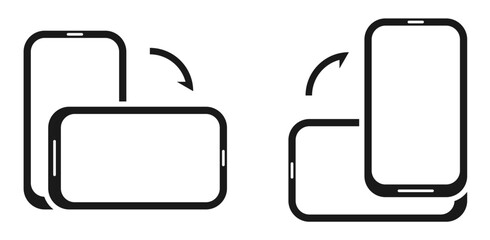 smartphone screen rotate, phone screen rotation icon