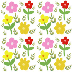 Oil painting flowers  Seamless Pattern For 
For background,wallpaper,gift wrap
