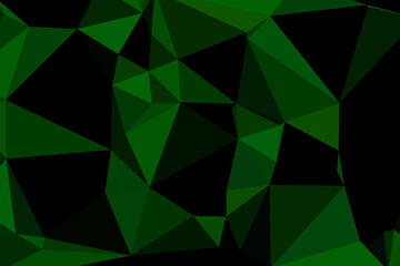 Dark Green Abstract Polygonal Geometric Background Design for Digital Art and Creative Projects.