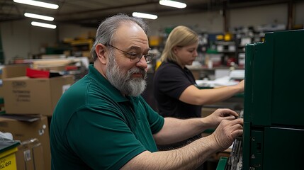 Engaging workforce in manufacturing skilled workers collaborating in a dynamic industrial environment to enhance productivity