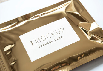 Branding Sachet Label Mockup